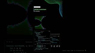Infinite Zooming FRACTAL Animation! 🌀✨ (Canvas + Math Art) #shorts #webdesign #javascript