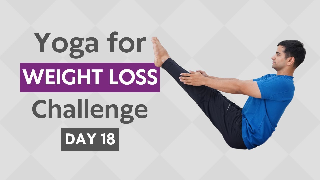 Йога для похудения | День 18 | Хатха-йога | Йога с Навином