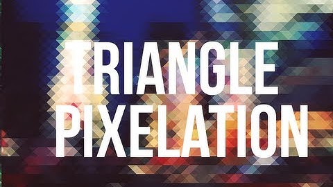 Photoshop Tutorial : Triangle Pixelation Effect [HD]