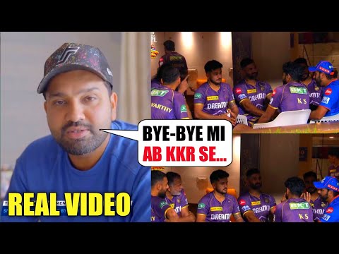 Watch : Rohit Sharma Statement on His Viral Video & His Chat with Abhishek Nayar & KKR Players