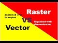 Raster vs Vector data !!! with EXAMPLE !!! Data Structures in GIS !!! GIS Data Model !!!