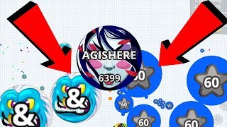 Agar.io Solo + Team Trick Split New Skin Dominating Agar.io Mobile Gameplay