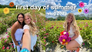 FIRST DAY OF SUMMER  | flower field, shopping, cooking & friends!