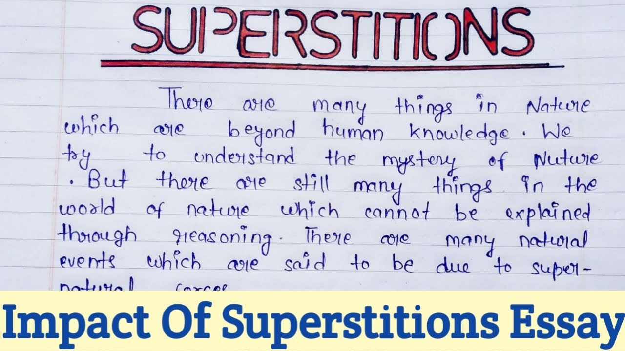 essay superstition summary
