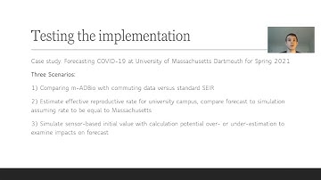 Implementing the m-ADBio COVID-19 Forecasting Model as a Linear Dynamical System