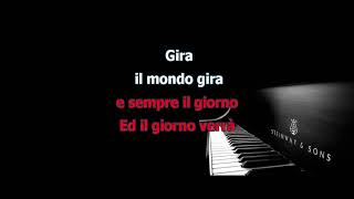 Video thumbnail of "IL MONDO (KARAOKE)  VERSIONE PIANO BAR"