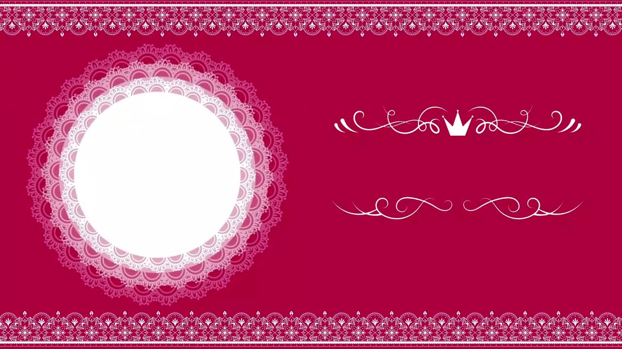 Abstract Red Wedding Title Background Video | Vector Title Background HD Video