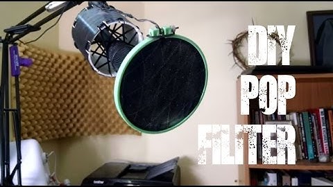 DIY Pop filter for Podcasting or Voice Over work