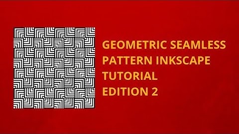 Geometric Seamless Pattern #Inkscape Tutorial Edition 2