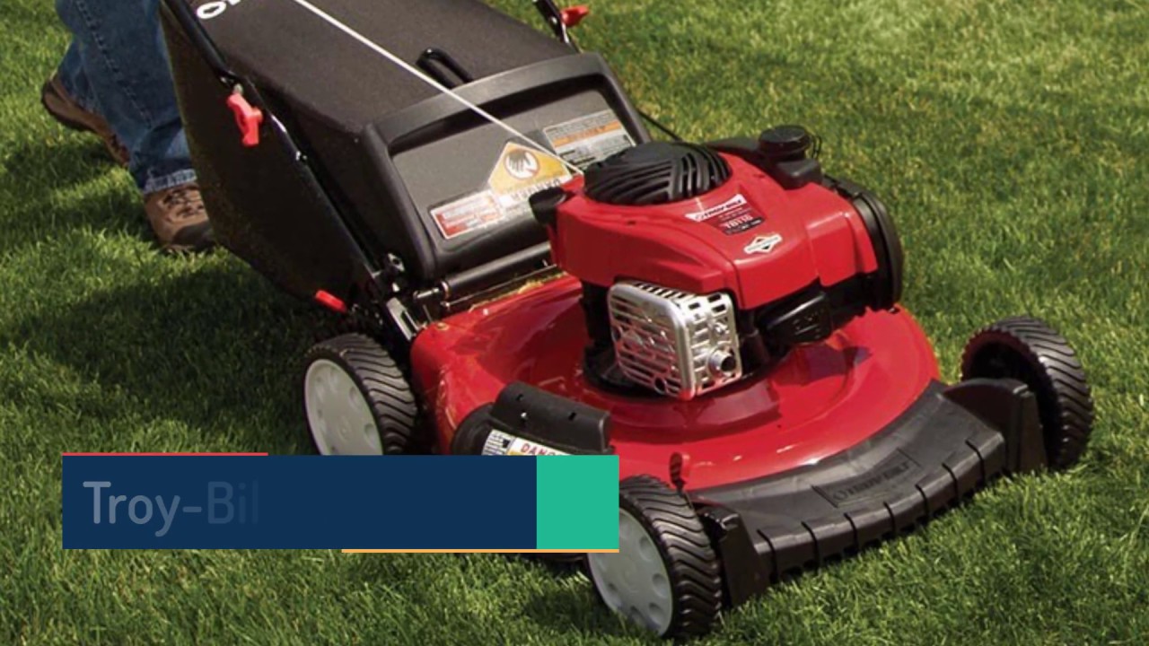 Troy-Bilt TB210 Review - An easy to use gas lawn mower - YouTube