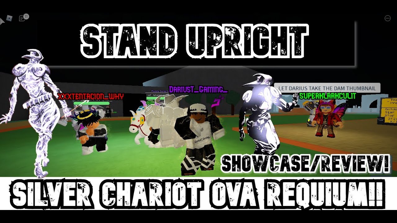 Stand Upright - REVAMPED SILVER CHARIOT OVA REQUIEM VS REVAMPED D4C LOVE  TRAIN, Roblox