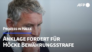 Prozess gegen AfD-Politiker Höcke: Staatsanwaltschaft fordert Bewährungsstrafe | AFP