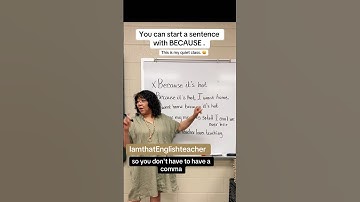 You can start a sentence with because - but you must use a comma.  #grammareducator