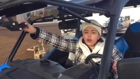 Polaris General flip up Windshields