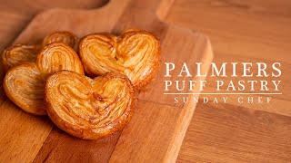 Palmiers Puff Pastry┃蝴蝶酥(冷凍酥皮版)┃ASMR Cooking