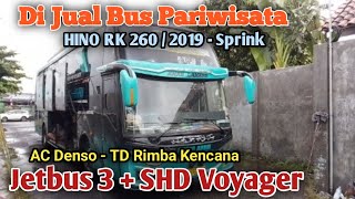 TOURIST BUS FOR SALE (Hino Rk 260/2019 - Jetbus 3 SHD Voyager) TD Rimba Kencana