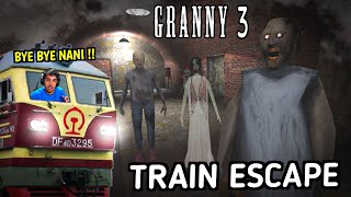 TRAIN ESCAPED IN GRANNY CHAPTER 3 || AmitBhai Ne Granny Ki Train Chura Li || Desi Gamers