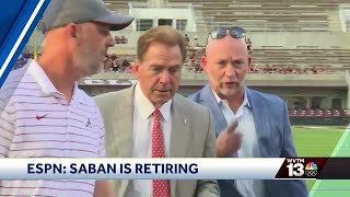 Nick Saban retiring from Alabama