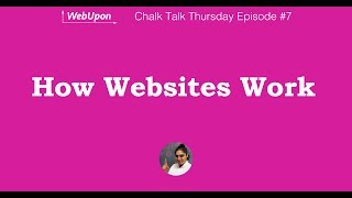 How Websites Work - Chalk Talk Thursday #7
