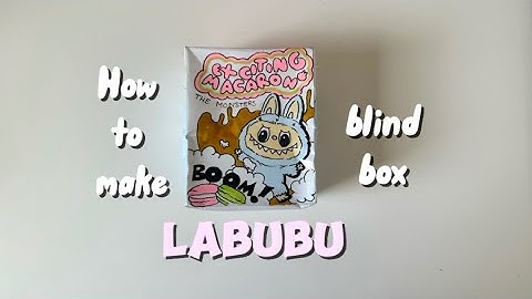 | Tutorial | How to make a Labubu blind box 💗💚 | Paper DIY | ASMR