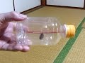 戻ってくるペットボトル、ロールバックボトル（手作りおもちゃ） How to make a Roｌlback Can