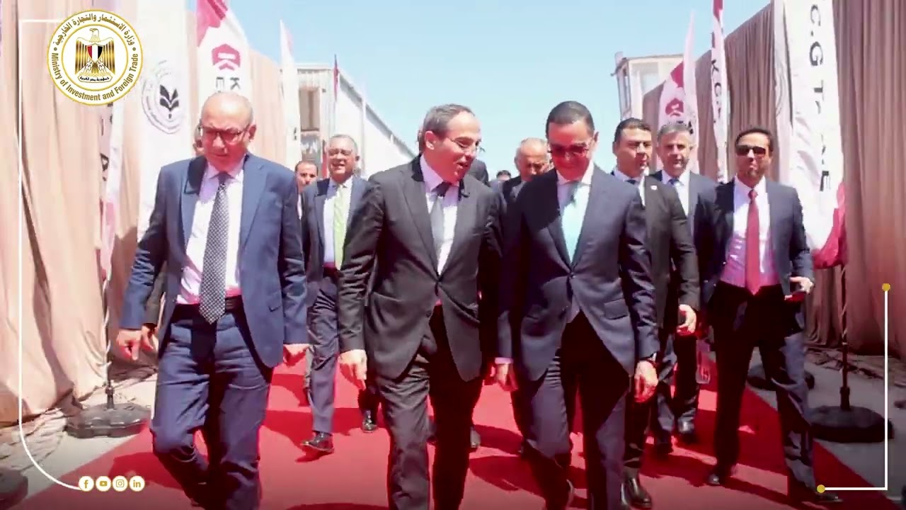 وزير الاستثمار والتجارة الخارجية يشارك بفعاليات وضع حجر الأساس لمصنع البرم الجديد بشركة KCG للمنسوجا