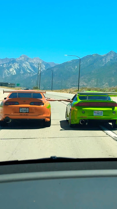 Fast and Furious cars Paul Walker Supra and Eclipse #fastandfurious