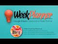 Bex google sheet week planner demo 2.
