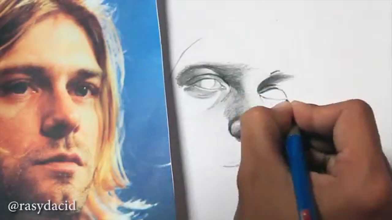 Drawing Kurt Cobain by @dulrasyide - YouTube