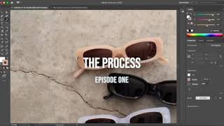 Flat Illustration/ Vector Design of Sunglasses on Adobe Illustrator
