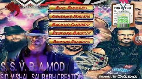 How to make wr3d 2k17 mod Kane (real !)game link in description