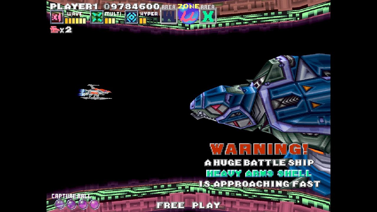 G-DARIUS HD HEAVY ARMS SHELL(μ-X) No-Miss ALL - YouTube