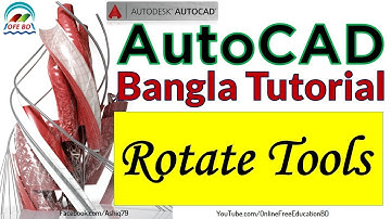 12.  Autocad Bangla Tutorial ( Rotate Tool )