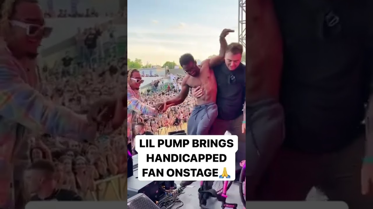 Lil Pump brings handicapped fan on stage 🛣 