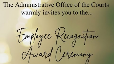 Employee Recognition Award Ceremony