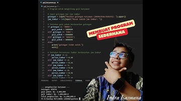 Mebuat Program Sederhana menggunakan Operator, statemen IF dengan kasus