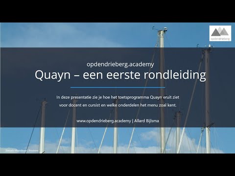 Rondleiding Quayn | eerste kennismaking - QU01