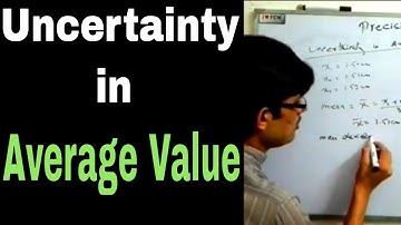Uncertainty in Average Value || Physics || Engineering World ||