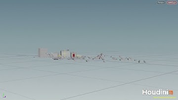 houdini fx self driving car (RBD simulation)