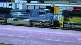 Custom Weathered MTH SD70aCe UP Heritage Series UP 1982-1995-8444 with Proto 3 Sound