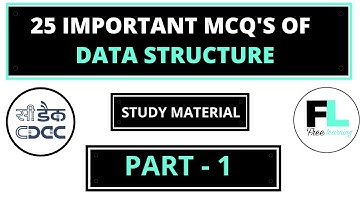 25 most important mcq of DATA STRUCTURE  | DS mcq PART 1 #ds #datastructure #mcq #interviewquestion