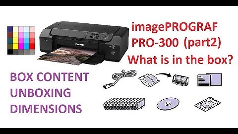 imagePrograf PRO-300 (part2) What is in the box, Unboxing, Box Size - SEE SETUP IN THE NEXT VIDEO