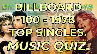 Billboard Hot 100 1978 Music Quiz 🎵 | Test Your Knowledge of 70s Top Hits!