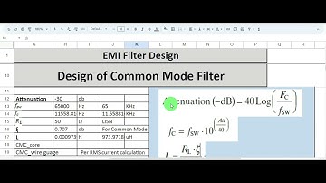 Design of Common Mode Filter - Calculation