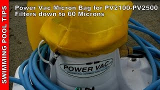 Power Vac 26 Micron Bag For Pv2100 - Pv2500 Fine Debris Down To 60 Microns