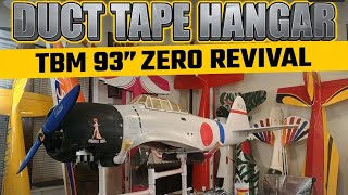 Troy built Models Zero revival #1. Gas engine,  servos, and retracts. 93 span zero TBM