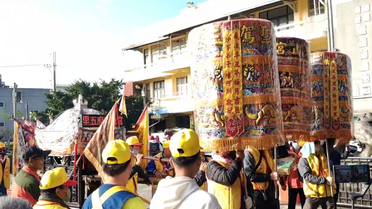 佳里青龍宮神轎、佳里吉興堂八家將~佳里三五甲鎮山宮神轎參拜   台南佳里北頭洋五府千歲宮乙巳年入火安座遶境