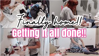 FINALLY HOME!! UNPACK WITH ME | GETTING IT ALL DONE!