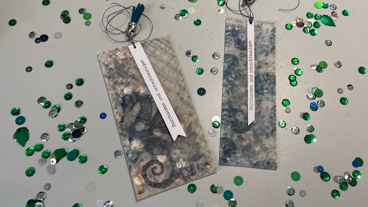 Lesezeichen basteln mit Vellum von Action