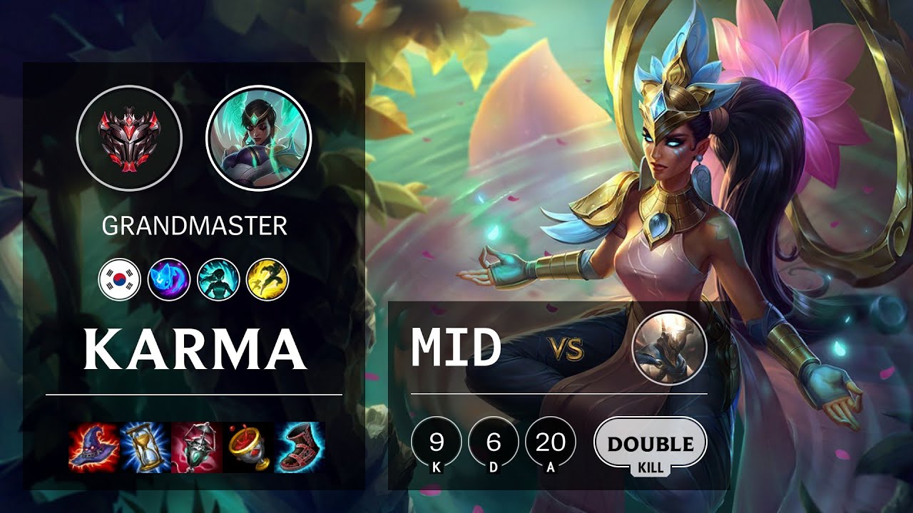 Karma Mid vs Pantheon - KR Grandmaster Patch 10.13